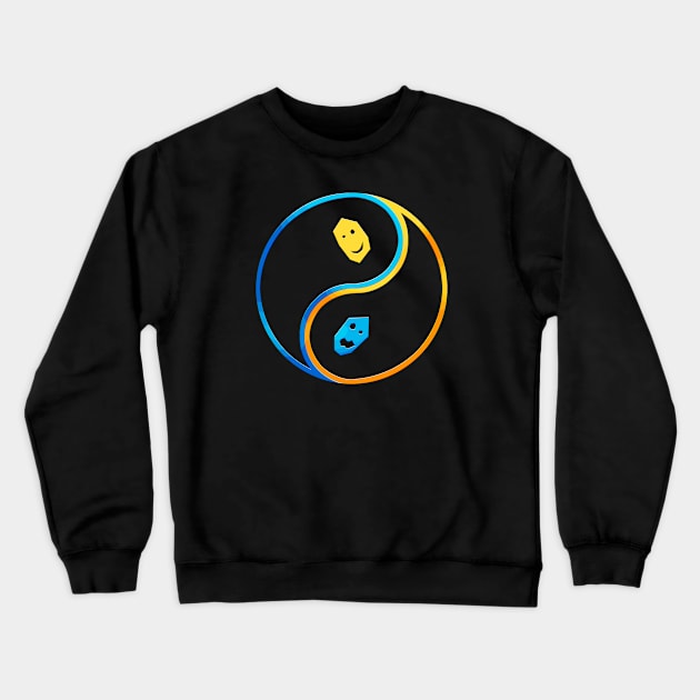 Neo Yin Yang Alternate Crewneck Sweatshirt by CCDesign